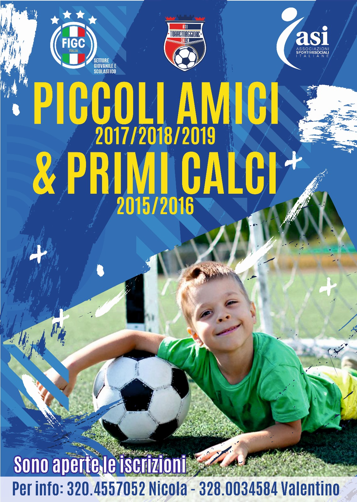 Atletico Torremaggiore: martedì e giovedi alle 16.30 appuntamento con la scuola calcio alla Palestra della Scuola Filippo Celozzi