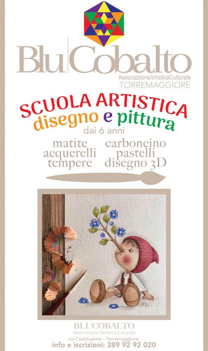 Blu Cobalto Torremaggiore: scuola artistica, disegno e pittura a partire dai sei anni