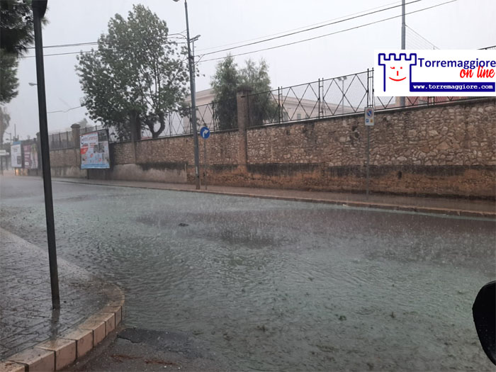 Maltempo e grandine nella tarda mattinata del 23 settembre 2023 anche a Torremaggiore