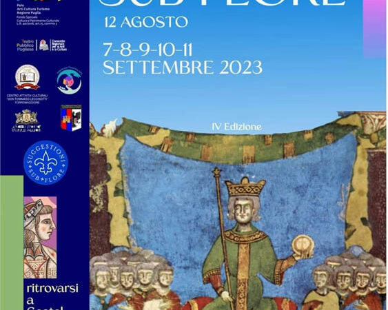 Torremaggiore: programma dell’evento Suggestioni Sub Flore dal 7 all’11 settembre 2023