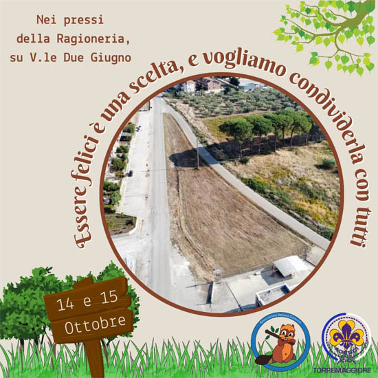 Lavorando insieme coltiviamo speranze: inaugurazione del gruppo scout Agesci Torremaggiore 1 domenica 15 ottobre alle ore 11