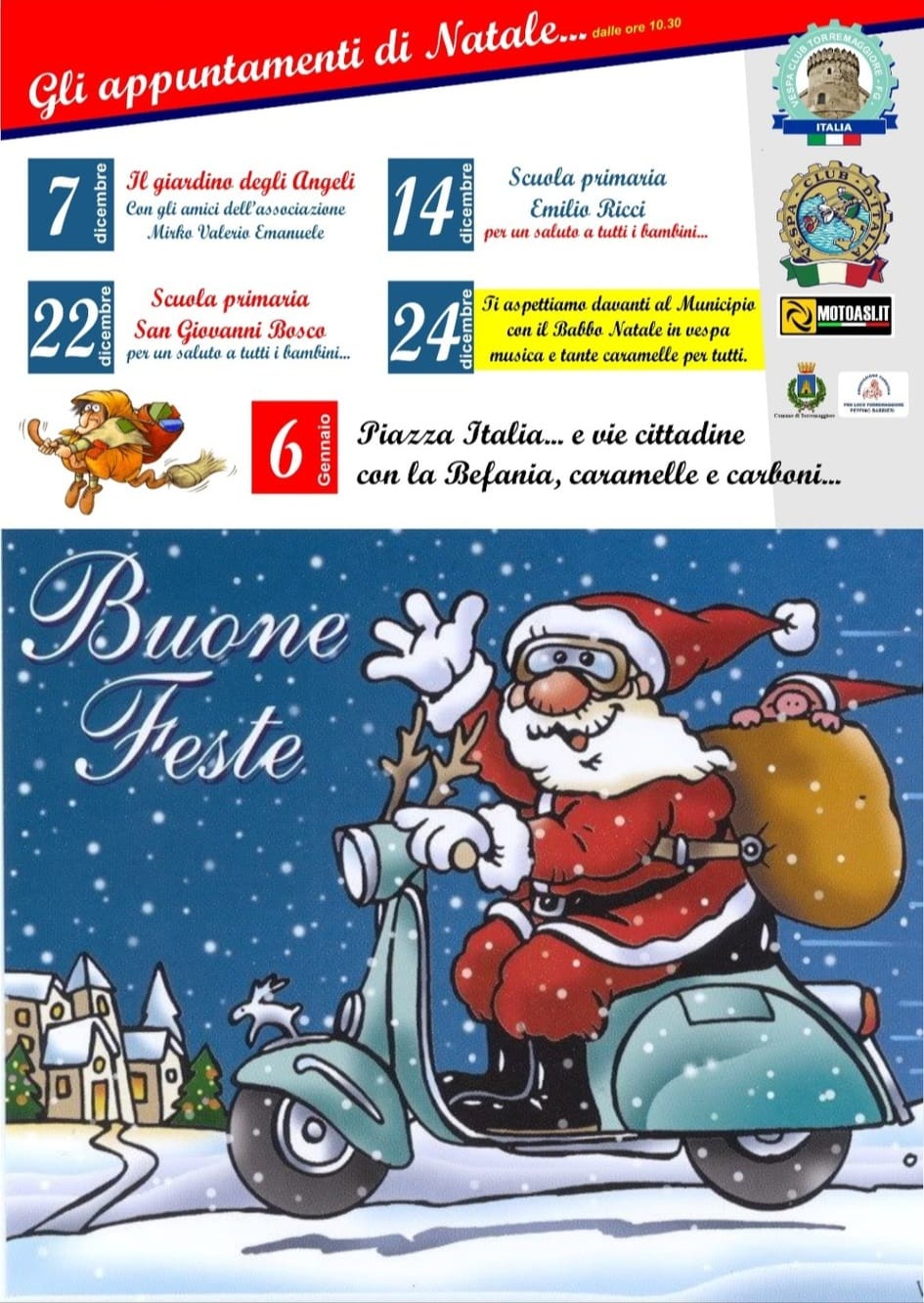 Vespa Club Torremaggiore: gli appuntamenti a dicembre 2023