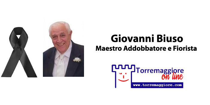 Torremaggiore piange la scomparsa del maestro addobbatore e fiorista Giovanni Biuso