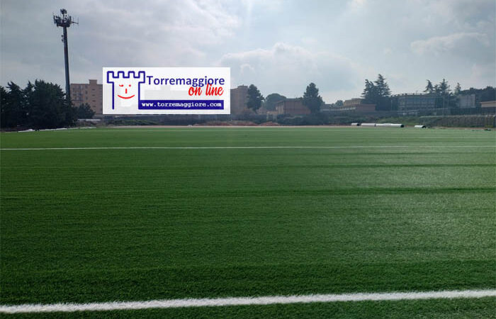 STADIO COMUNALE SAN SABINO DI TORREMAGGIORE: AGGIORNAMENTO FOTOGRAFICO DEI LAVORI PER IL RIFACIMENTO DEL CAMPO AL 27 GENNAIO 2024
