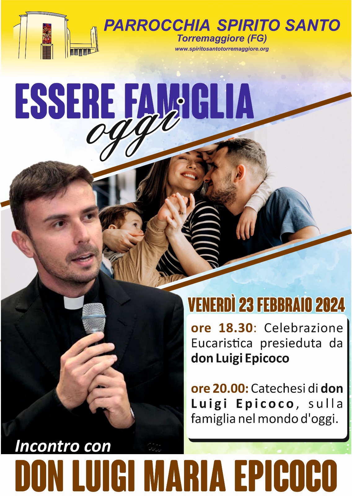 Essere famiglia oggi: evento alla Parrocchia dello Spirito Santo il 23 febbraio 2024 con Don Luigi Maria Epicoco