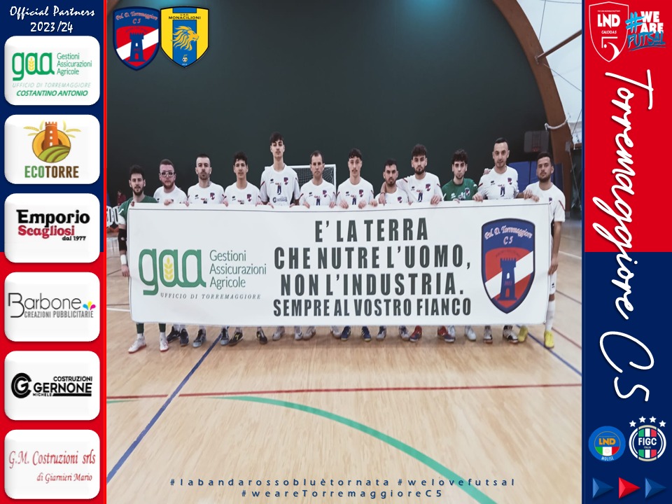 Torremaggiore Calcio a Cinque: vittoria in zona Cesarini, i rossoblu balzano ai Play Off del Campionato Regionale di Calcio a 5 Serie C1