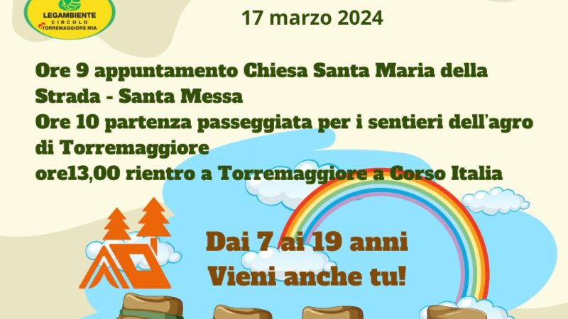 A passeggio con gli scout nella natura: appuntamento a Torremaggiore domenica 17 marzo 2024