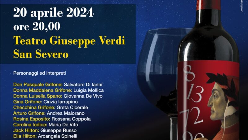 LA FORTUNA SI DIVERTE: LA COMMEDIA REALIZZATA DALLA COMPAGNIA TEATRALE IL BAFFO ODV ANDRÀ IN SCENA IL 20 APRILE 2024 AL TEATRO GIUSEPPE VERDI DI SAN SEVERO A PARTIRE DALLE ORE 20
