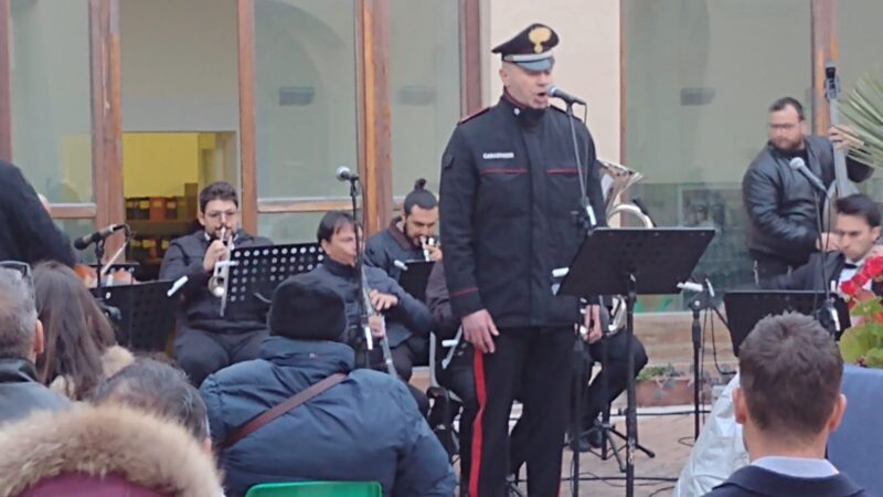 26 aprile 2024: al concerto per la Pace di Lucera il baritono era il Vice Comandante dei Carabinieri della Caserma di Torremaggiore Antonio Pistillo