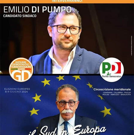 Inaugurazione del comitato dei Giovani Democratici Torremaggiore su Corso Matteotti 207 il 22 maggio 2024 alle ore 19.30 con Sandro Ruotolo