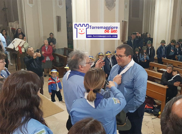 L’Assistente Ecclesiastico del gruppo scout Agesci Torremaggiore 1 Don Andrea Pupilla ha effettuato la promessa scout nella Chiesa Matrice di San Nicola
