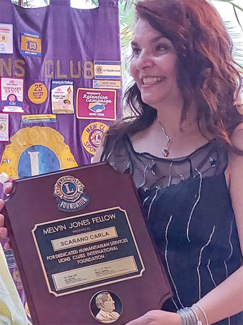 Alla torremaggiorese Dottssa Carla Scarano la massima onorificenza del Lions Club International ovvero il Melvin Jones Fellow
