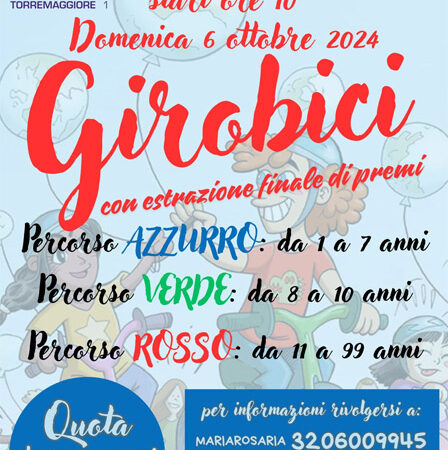 Agesci Torremaggiore 1: Girobici domenica 6 ottobre 2024 a partire dalle ore 9 al Parco Pineta Baden Powell