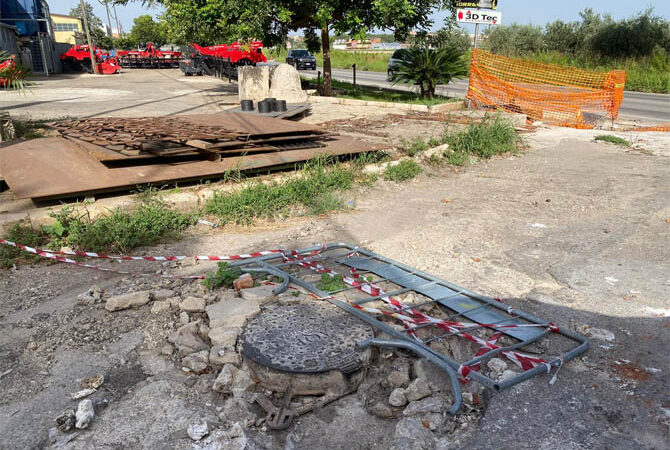 Prosegue il degrado ed i disagi nella Zona Artigianale : la terza traversa ovvero Via Michele Di Pumpo continua ad essere impraticabile