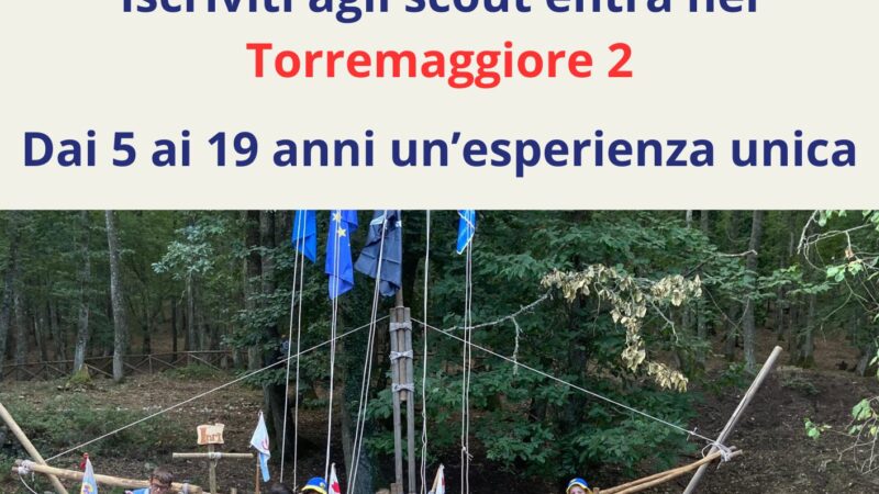 Iscrizioni aperte al gruppo scout Agesci Torremaggiore 2 con avvio delle attività ad ottobre 2024