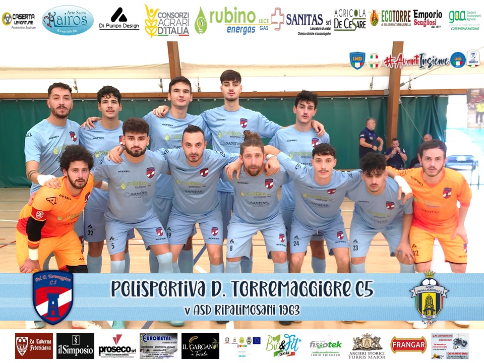 Trionfo in casa della Polisportiva Torremaggiore Calcio a cinque che ha battuto la ASD Ripalimosani 5 a 2