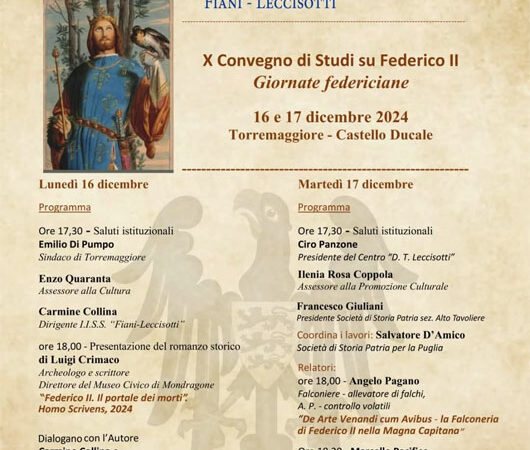 X Convegno di studi su Federico II di Svevia a Torremaggiore il 16 e 17 dicembre 2024