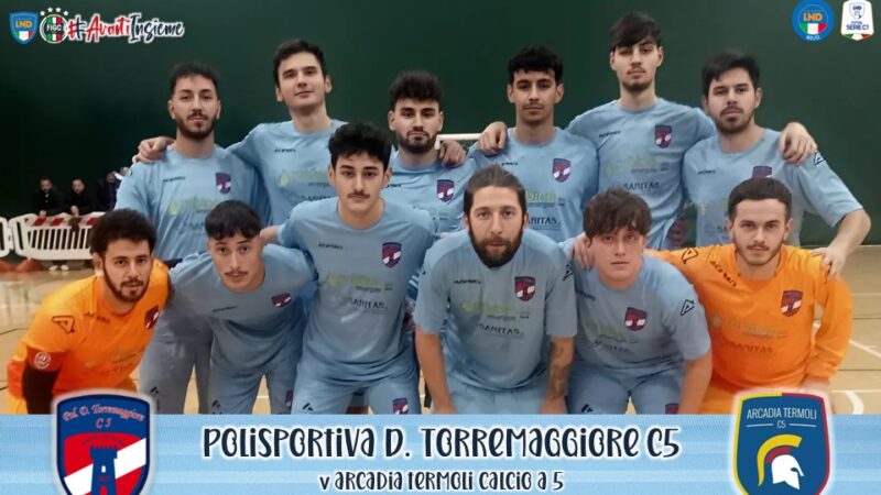 Prima sconfitta casalinga della Polisportiva Torremaggiore Calcio a Cinque contro l’Arcadia Termoli C5