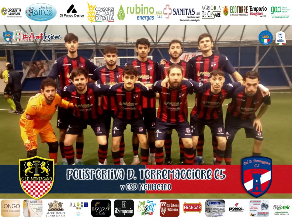 La Polisportiva Torremaggiore Calcio a Cinque ha battuto 5 a 1 il Gsd Montagano