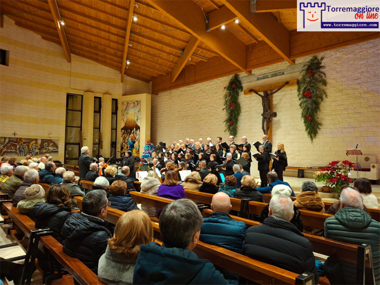 Grande affluenza al tradizionale Concerto di Natale che si è svolto sabato 4 gennaio 2025 presso la Parrocchia dello Spirito Santo di Torremaggiore