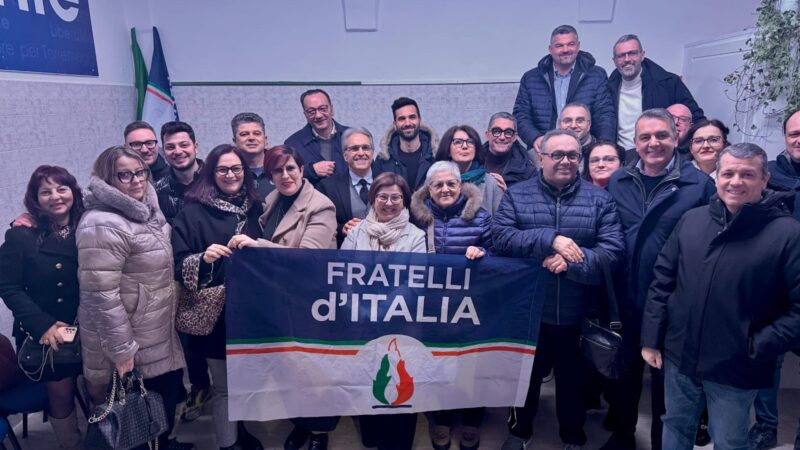 Terminato il congresso cittadino di Fratelli d’Italia a Torremaggiore: rinnovato il direttivo mentre Giuliano Lamedica è il nuovo coordinatore eletto per acclamazione