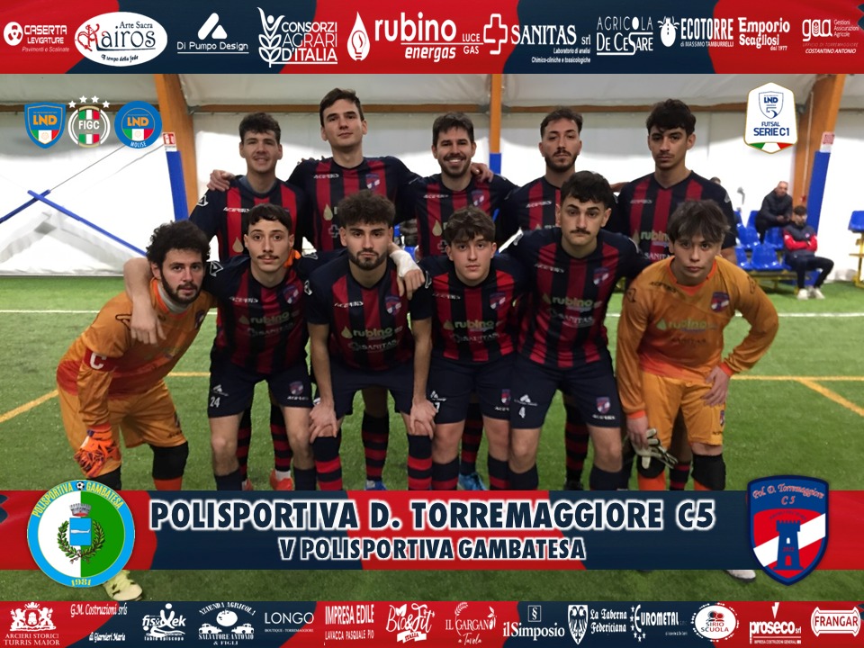 Trionfo netto della Polisportiva Torremaggiore Calcio a Cinque: 6 a 1 contro la Polisportiva Gambatesa