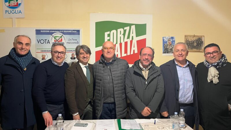 Terminato il congresso cittadino di Forza Italia: Raffaele Di Saia è il nuovo segretario forzista di Torremaggiore