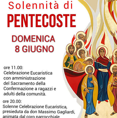 Parrocchia Spirito Santo Torremaggiore 8 giugno 2025: programma solennità Pentecoste
