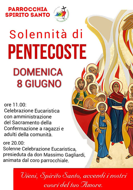 Parrocchia Spirito Santo Torremaggiore 8 giugno 2025: programma solennità Pentecoste