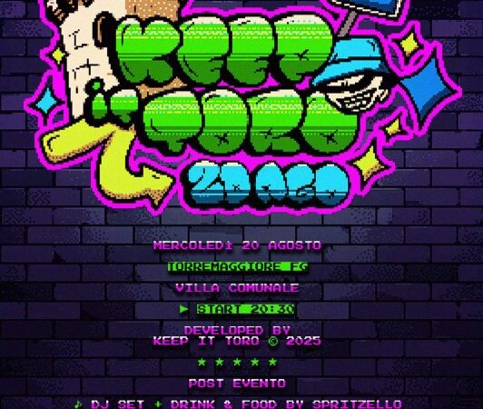 Keep it Toro: il freestyle e la cultura hip hop tornano a Torremaggiore il 20 agosto 2025 presso la Villa Comunale Federico II
