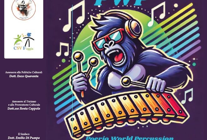 Al via la XVI Stagione Concertistica Terre Federiciane organizzata dall’Associzione Mozart, appuntamento sabato 18 ottobre 2025 con concerto del Poerio World Percussion di Foggia PWP a cura del M’ Andrea Saracino a partire dalle ore 19 presso la Sala delle Udienze del Castello Ducale De Sangro di Torremaggiore