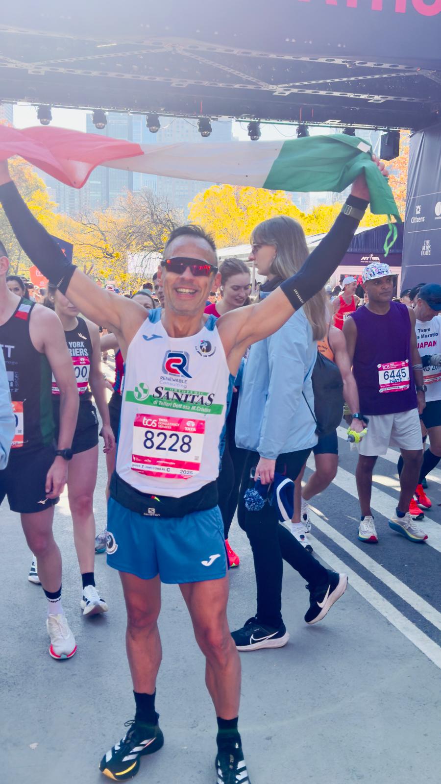 Donato Leccese dell’ASD Running Club Torremaggiore maratoneta a stelle e strisce allla New York City Marathon