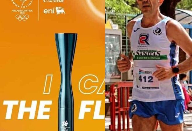 XXV Giochi olimpici invernali di Milano Cortina 2026: il maratoneta Michelangelo Moscatelli dell’ASD Running Torremaggiore sarà uno dei  tedofori con la torcia olimpica