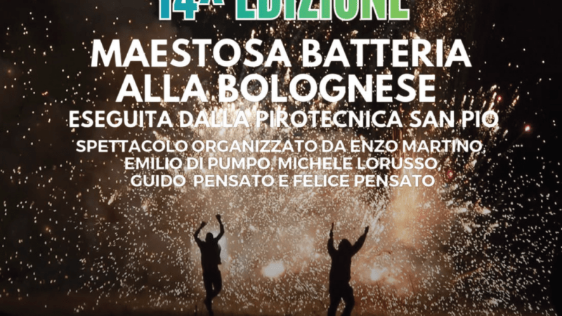 La 14^ edizione dello Scapp’ e Fuijj’  si terrà lunedi 15 giugno 2026 alle 23.55 presso Contrada Pacicco Zona San Matteo