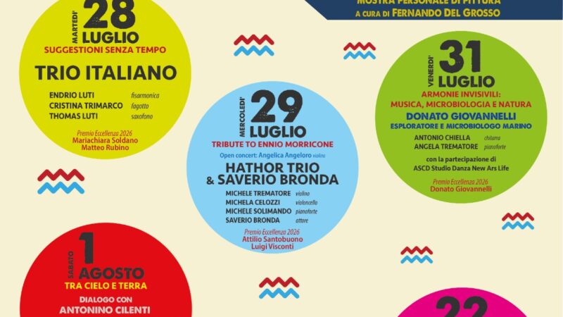 Castel Fiorentino Festival 2026 dal 28 luglio al 22 agosto 2026: programma integrale per ogni serata