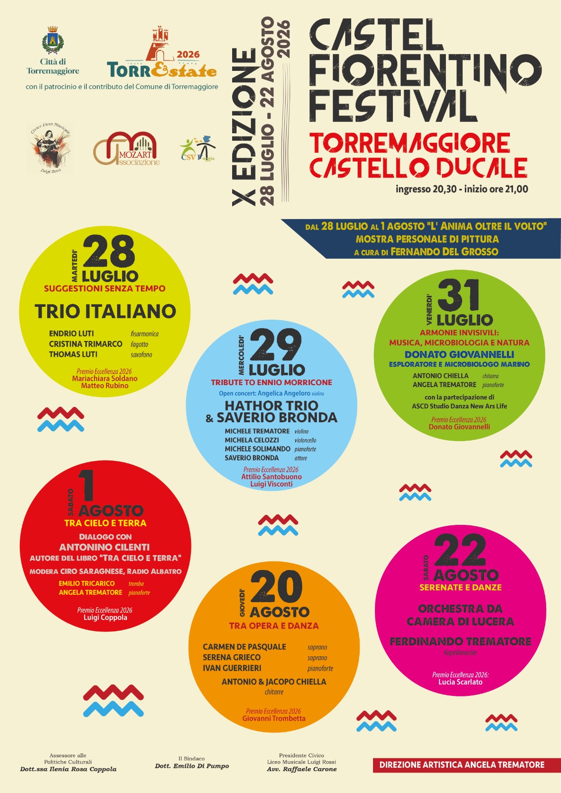 Castel Fiorentino Festival 2026 dal 28 luglio al 22 agosto 2026: programma integrale per ogni serata