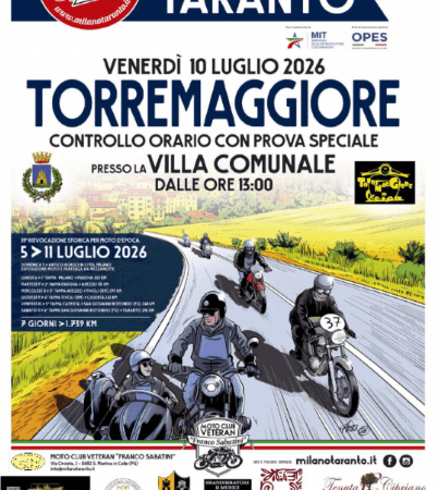 Milano Taranto, la Mi-Ta riparte: tappa il 10 luglio 2026 a Torremaggiore con Torremaggiore in Vespa APS e le associazioni del territorio