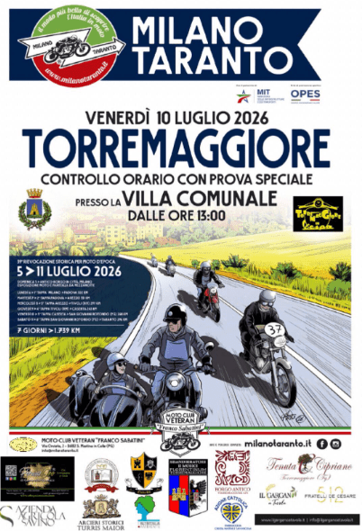 Milano Taranto, la Mi-Ta riparte: tappa il 10 luglio 2026 a Torremaggiore con Torremaggiore in Vespa APS e le associazioni del territorio