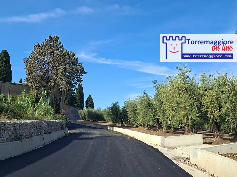 Finalmente è stata asfaltata la Strada Comunale Torremaggiore Lesina